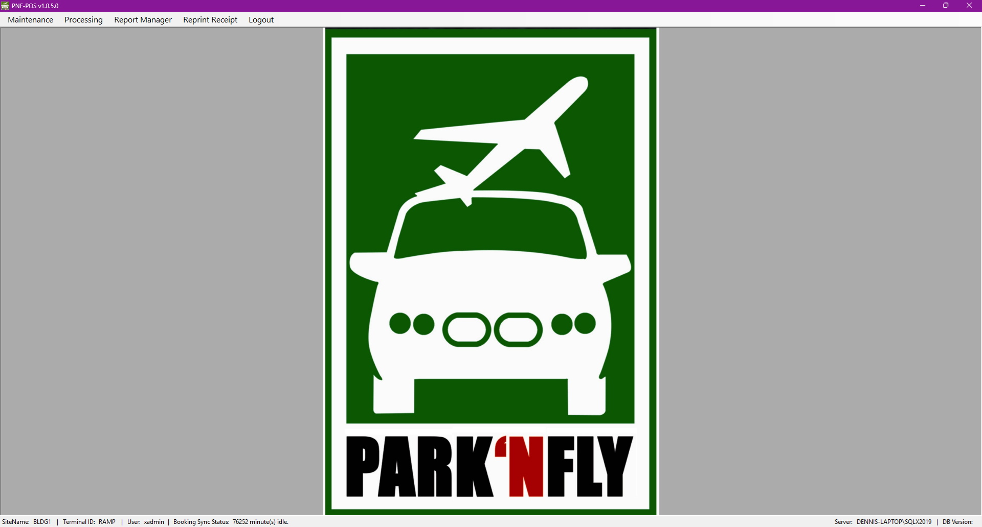 Park N Fly POS System screenshot 1
